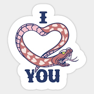 snake, i love you Sticker